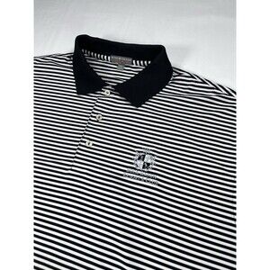 Peter Millar Summer Comfort Polo Shirt Mens XL Boca Raton Resort Logo Striped